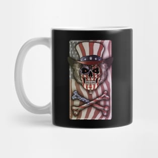 Uncle Sam Skull, America, 4th of July Mug